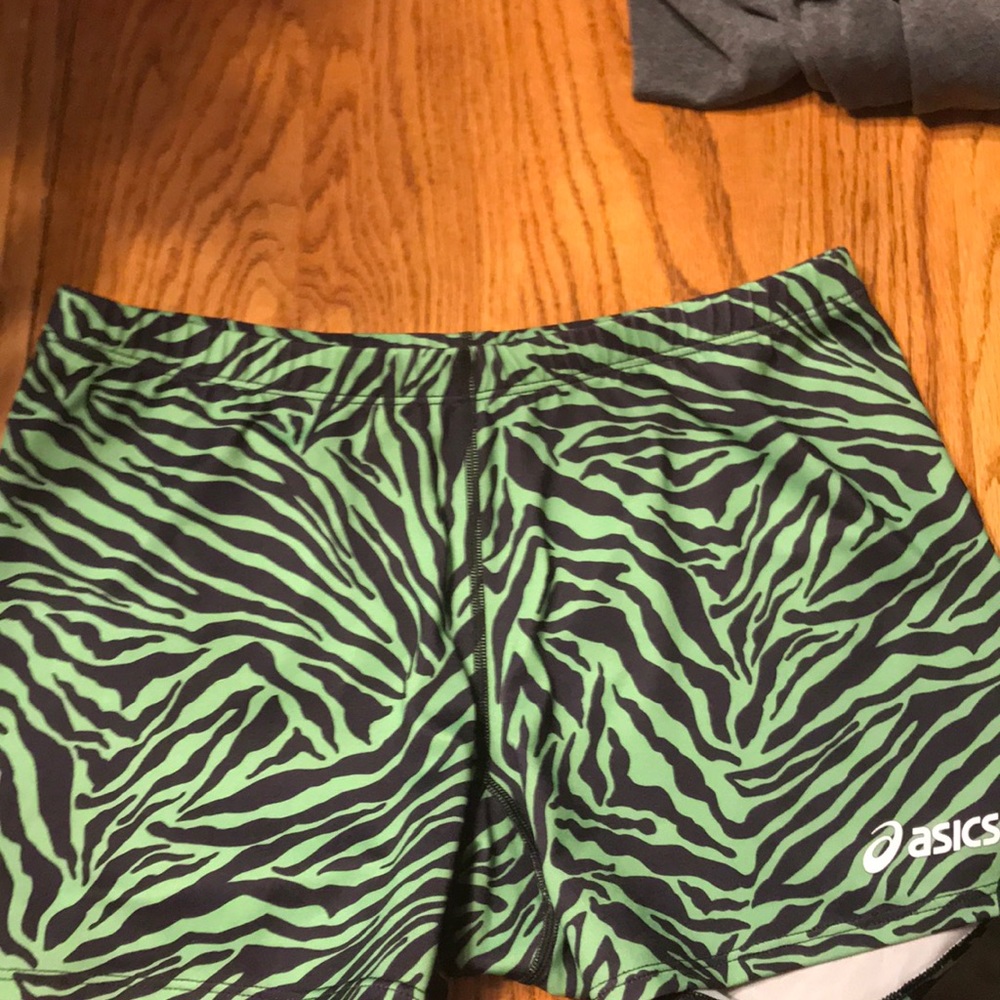 Green zebra spandex